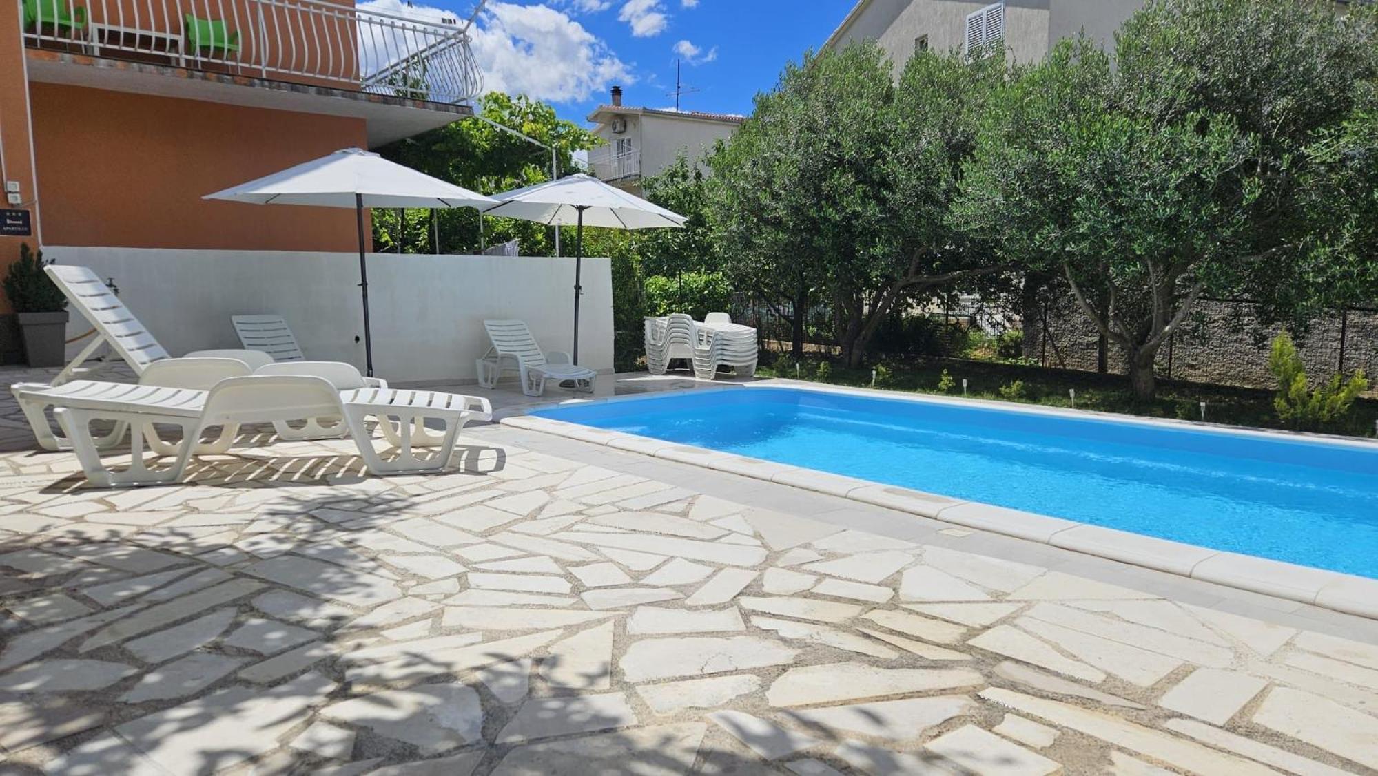 Apartman Mia With Pool1 Split Exterior photo